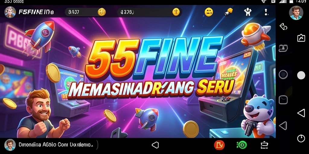 Tangkapan layar gameplay 55FIVE dengan tampilan penuh aksi dan tantangan.