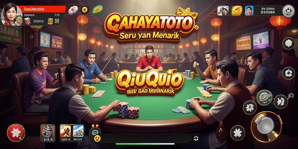 Screenshot utama CAHAYATOTO menampilkan gameplay seru QiuQiu.