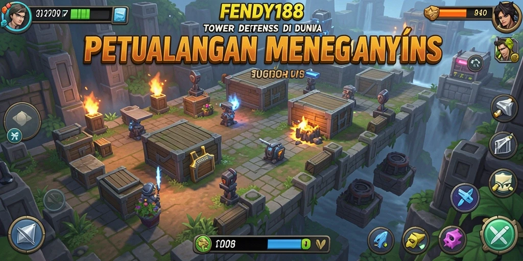 Gameplay FENDY188 yang menegangkan dalam pertempuran Tower Defense.
