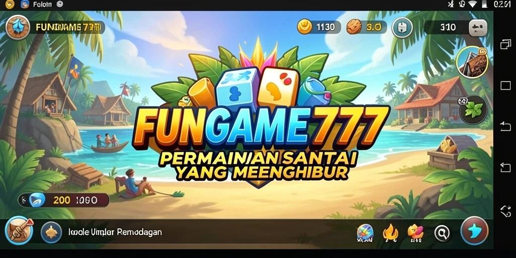 Screenshot FUNGAME777 menampilkan gameplay yang menghibur dan santai.