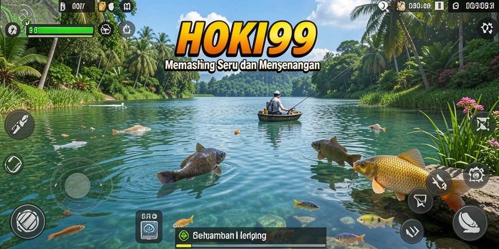 Tampilan gameplay HOKI99 yang menawarkan pengalaman memancing yang menarik.