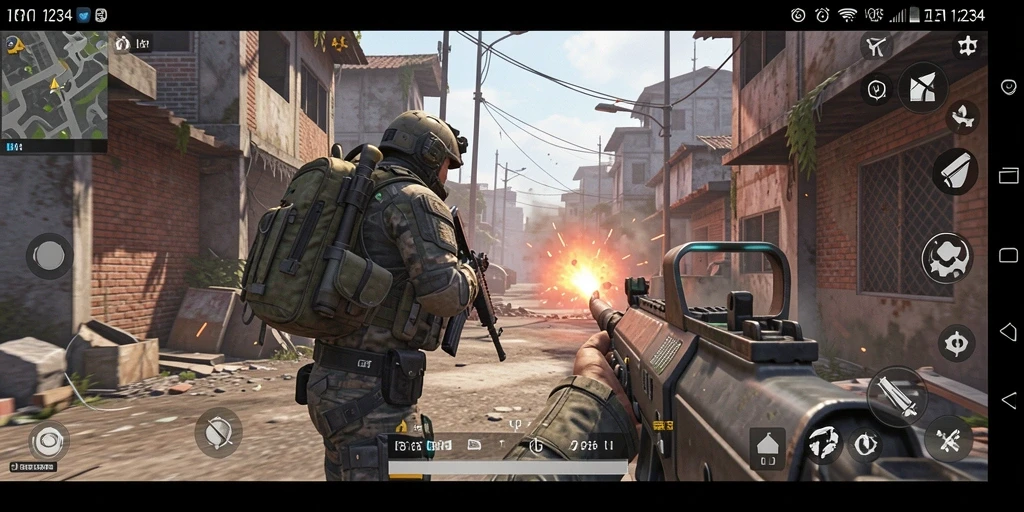 Screenshot utama <strong>IN1234</strong> menampilkan aksi seru dalam gameplay TPS.