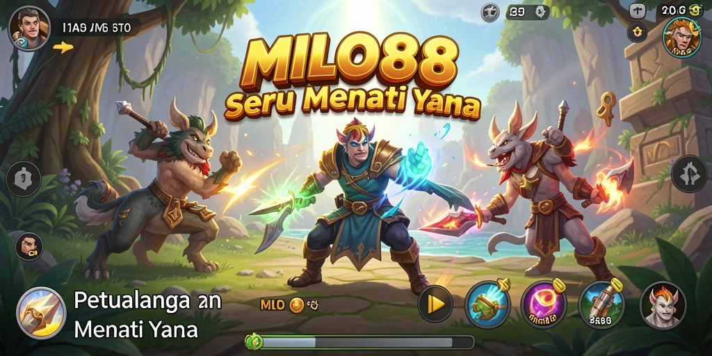 Tangkapan layar utama dari gameplay penuh petualangan MILO88.