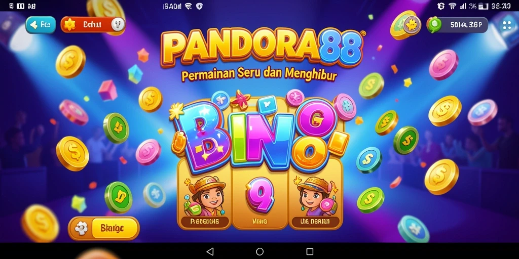 Tampilan gameplay seru PANDORA88 dalam permainan Bingo.