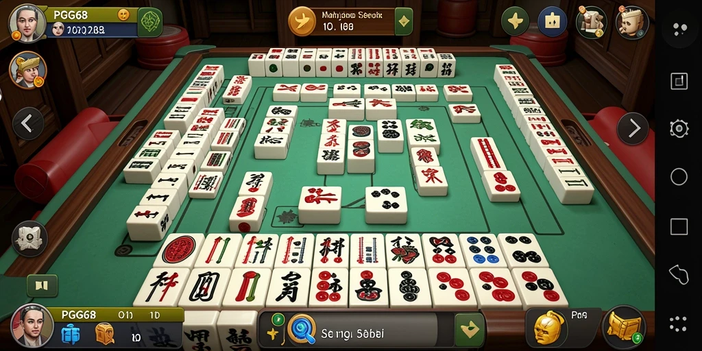 Tampilan screenshot game Mahjong PGG68 yang mengasyikkan.