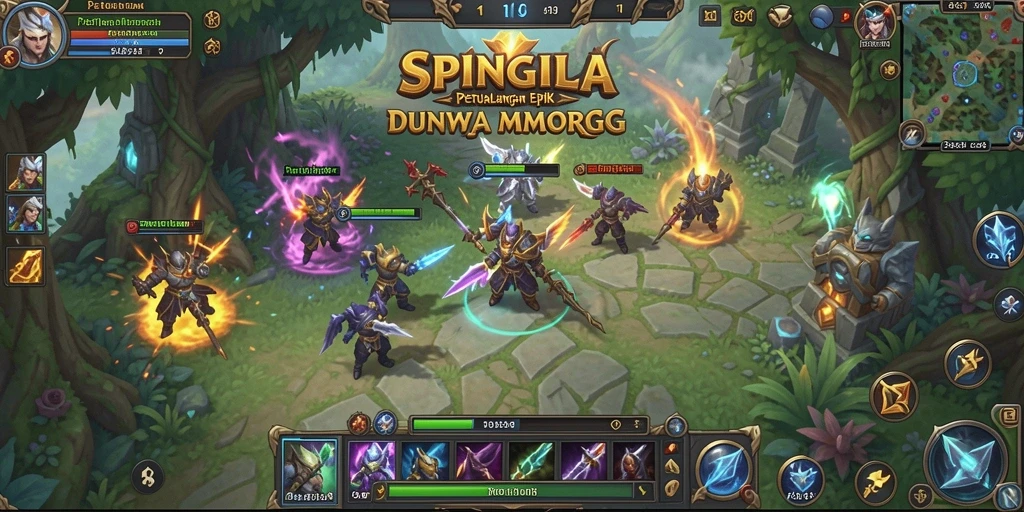 Tampilan menarik dari gameplay SPINGILA dengan aksi seru dan dunia yang luas.