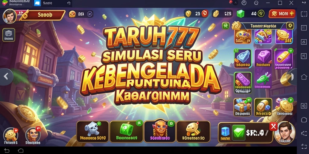 Tampilan gameplay TARUH777 yang menarik dengan elemen simulasi manajemen.