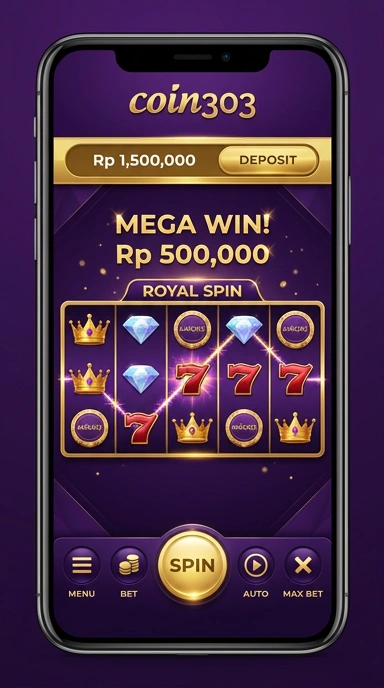 Screeshot aplikasi coin303 yang menampilkan fitur unggulan dan kemudahan akses.